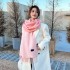 2022 Solid Color Scarf Women's Tassel Imitation Cashmere Golden Classic Double sided Shawl Korean Edition Versatile Warm Scarf Wholesale Hot Item