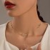 Amazon Cross border Jewelry Artificial Diamond Gemstone Serpentine Necklace Neck Chain Punk Style Personalized Retro Necklace for Women