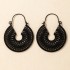 European and American foreign trade jewelry retro ethnic style metal hollow flower earrings Bohemian carved flower earrings