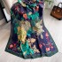 Spring/Summer New Silk Scarf Long Fashion Travel Shawl Flower Lijing Forged Neck Mom's Versatile Scarf for Women