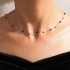 AliExpress European and American Foreign Trade Jewelry Three Dimensional Square Necklace Neck Chain Simple Chain Short Clavicle Chain