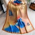 Spring/Summer New Silk Scarf Long Fashion Travel Shawl Flower Lijing Forged Neck Mom's Versatile Scarf for Women