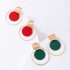 Wish's new creative disc earring set with geometric metal sequins and versatile two-piece earrings and earrings for women