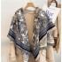 Autumn and winter new wool and cashmere warm and thick tassel scarf, high-end imitation cashmere square scarf, women's zoo shawl