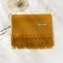 2022 Short Beard Solid Color Scarf Women's Tassel Imitation Cashmere Winter Air Conditioning Shawl Korean Version Versatile Warm Scarf Wholesale