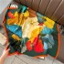 Silk scarf and square scarf with a high-end feel, 90cm small square scarf, professional scarf, simulated silk scarf, elegant printed scarf for women in spring and summer