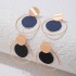 Wish's new creative disc earring set with geometric metal sequins and versatile two-piece earrings and earrings for women