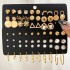 European and American Cross border New Pearl Zircon Earnail Set 20 Pair Creative Retro Simple temperament Earrings Wholesale