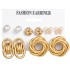 European and American Cross border New Exaggerated Earrings Female Creative Personality Fashion Inlaid Diamond Large Circle Earrings Wholesale