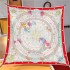 New twill silk scarf wholesale, spring and summer printed sunscreen scarf, silk scarf square scarf decoration scarf