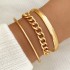 European and American Cross border Versatile Hammer Pattern Bracelet Creative Versatile Love Hollow Bracelet C-shaped Open High end Feel Bracelet for Women