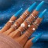 European and American Cross border New Foreign Trade Retro Ring Set Water Drop Geometry Women's Joint Tail Ring RMC-FBA-250