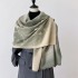 Gentle classic color imitation cashmere scarf for women's autumn and winter new versatile warm scarf, big shawl for external wear, high-end feeling