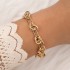 Cross border Europe and America new retro leaf knot hollow diamond women's bracelet bracelet bracelet combination set wholesale