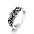 European and American exaggerated animal ring, alloy made old joint ring, cross-border metal open ring, frog snake shaped ring