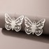 New European and American Creative Alloy Double Butterfly Earrings Vintage Gold Exaggerated Size Butterfly Earrings Earrings Female Earrings