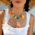 Cross border seaside vacation series bead necklace beach starfish shell necklace retro coconut tree scallop necklace for women