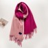 2022 Solid Color Scarf Women's Tassel Imitation Cashmere Golden Classic Double sided Shawl Korean Edition Versatile Warm Scarf Wholesale Hot Item