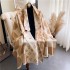 Air conditioned room shawl outside, women's summer office nap blanket, sofa blanket, imitation cashmere tassel warm scarf