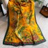 Spring/Summer New Silk Scarf Long Fashion Travel Shawl Flower Lijing Forged Neck Mom's Versatile Scarf for Women