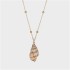 Ins Style New Women's Beach Shell Plated Gold Pendant Conch Necklace Pendant Wholesale of Foreign Trade Accessories