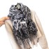 Autumn and winter, same niche design, leopard print long scarf, women's American spicy girl style, fashionable shawl trend