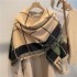 Cashmere scarf feels like a plaid tassel shawl for couples to keep warm. Imitation cashmere scarf is versatile and can be used as a car interior cold blanket