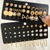 European and American Cross border New Pearl Zircon Earnail Set 20 Pair Creative Retro Simple temperament Earrings Wholesale