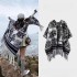 High quality imitation cashmere shawl, high-end ink painting, winter travel versatile warm scarf, thickened tassel cape