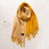 2022 Solid Color Scarf Women's Tassel Imitation Cashmere Golden Classic Double sided Shawl Korean Edition Versatile Warm Scarf Wholesale Hot Item