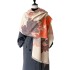 2024 New Girl's Wind Forest Series Stork, Autumn and Winter Double sided Cashmere Imitation Scarf, Winter Luxury Warm Shawl