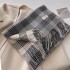 British plaid scarf for autumn and winter women, Korean style atmosphere, neck protection and warmth, 2024 new plaid couple's style