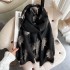 Imitation cashmere thickened and elongated scarf for women's autumn and winter 2021 air conditioning shawl short beard tassel decoration warm scarf wholesale