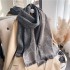 New autumn and winter imitation cashmere scarf for women, featuring European and American style letter patterns for warmth and versatile foreign trade shawls