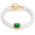 Retro pearl studded irregular punk style bracelet in the Korean jewelry world, Korean version simple multi-layer bracelet set