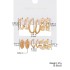 Cross border source fashion commuting butterfly pearl earrings high-end metal earrings 9 pairs set earring set combination