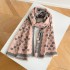 Korean version cute peach heart warm imitation cashmere atmosphere thick shawl women autumn and winter sweet student versatile scarf women