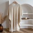 Fresh air-conditioned room versatile 2024 classic thin shawl women's hollow tassel fashion outfit cheongsam white cape