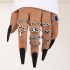 New European and American retro black gemstone inlaid nine piece ring set, geometric snake shaped crown leaf ring set