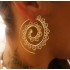 Wish AliExpress New Product: Leaf Spiral Personalized Rotating Roman Earrings, Leaf Earnail Accessories for Women