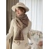 Winter new style of herringbone core yarn scarf, women's Korean version versatile, imitation cashmere shawl, thick and warm scarf, dual-use