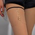 European and American cross-border new sweet, cool and spicy girl style cross leg ring, fashionable and sexy high elasticity butterfly strap leg chain for women