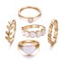 Cross border Oil Drop Butterfly Smile Ring 6-piece Set Cross border Ins Love Joint Ring Set Wholesale