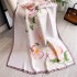 Spring/Summer New Silk Scarf Long Fashion Travel Shawl Flower Lijing Forged Neck Mom's Versatile Scarf for Women