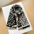 Korean version cute peach heart warm imitation cashmere atmosphere thick shawl women autumn and winter sweet student versatile scarf women