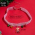 Cross border Christmas lace lace colored ball collar with personalized design for Santa Claus pendant accessories in Europe and America