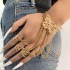 Amazon Cross border Jewelry Fashion Personalized Wear Hollow Butterfly Finger Chain Versatile Tassel Finger Ring for Women