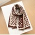 Korean version cute peach heart warm imitation cashmere atmosphere thick shawl women autumn and winter sweet student versatile scarf women