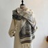 Hot selling camellia imitation cashmere scarf for women's decoration, double-sided shawl, long jacquard versatile warm scarf wholesale