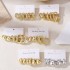 Europe and the United States cross-border new high-level gold personality exaggerated ccb earrings creative compound Fried Dough Twists earrings set 3 pairs